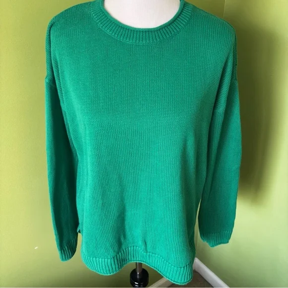 Lilly Pulitzer Bayport Sweater Fiddle Leaf Green - Picture 1 of 6